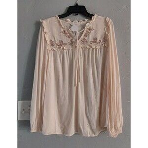 LC Lauren Conrad Tops Women 0X, New, Ruffle Puff Sleeves,Pretty,18 Inch Of Armp
